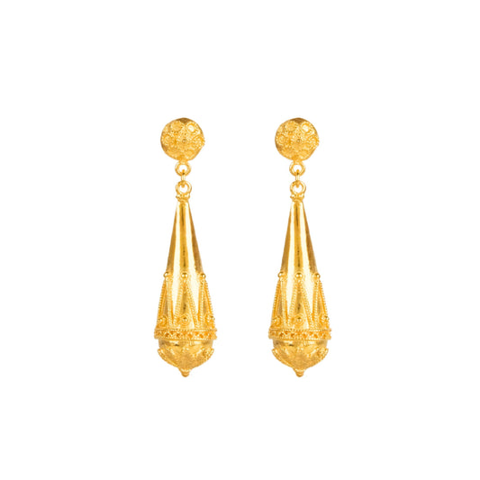 Earrings Fuso in Gold Plated Silver