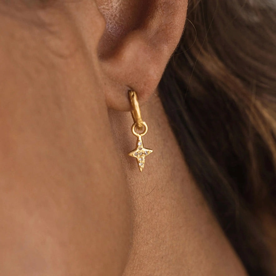True North Hoop Earrings