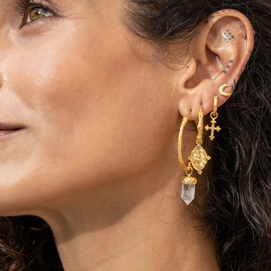 Gentle Devotion Hoop Earring