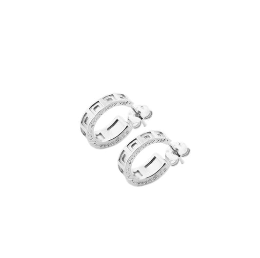 Pantheon Little Hoop Earrings Silver