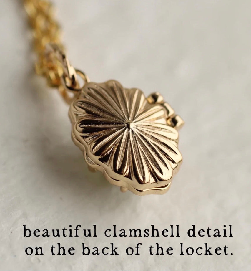 Tiny Moonstone Locket