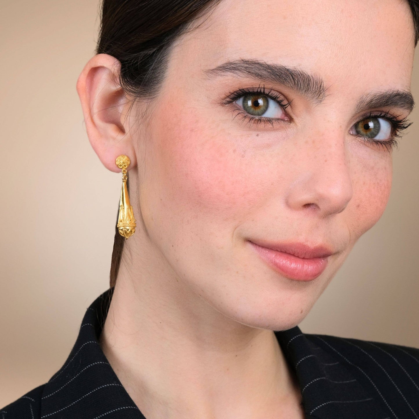 Earrings Fuso in Gold Plated Silver