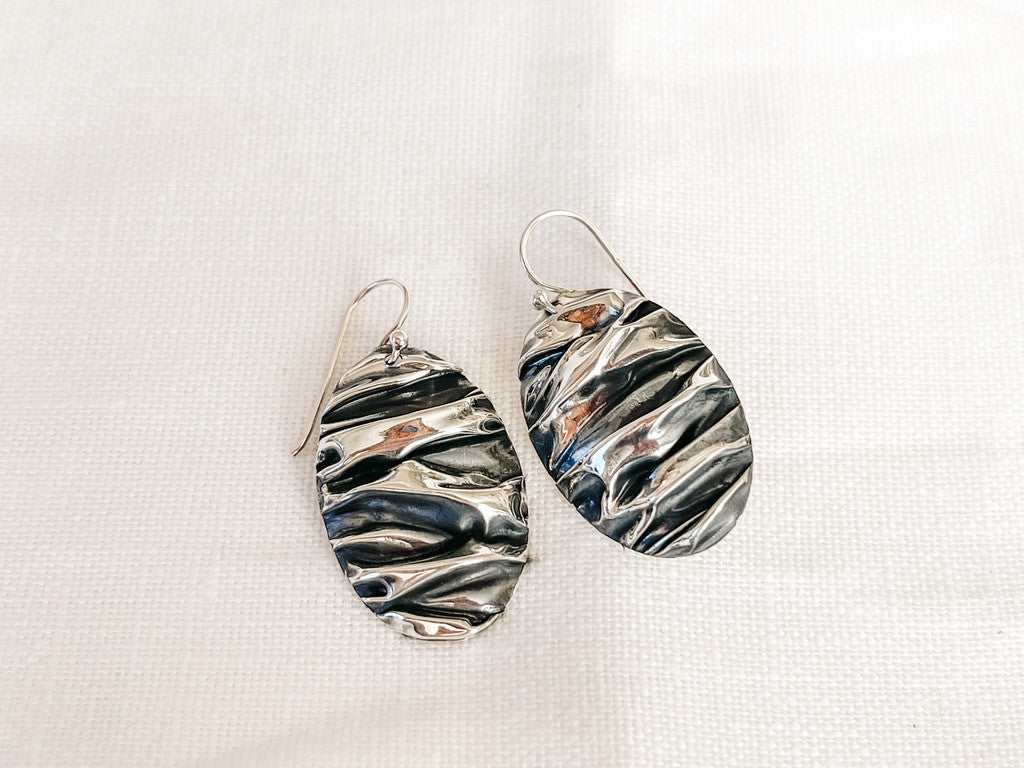 Textured Oval Hoops
