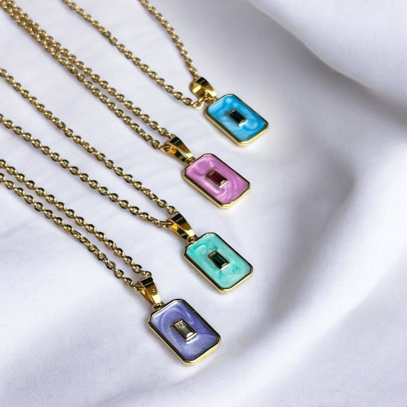 Pastel Gemstone Glow Necklace