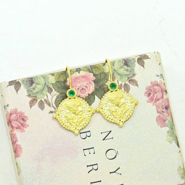 Lyla Earring - Green Onyx