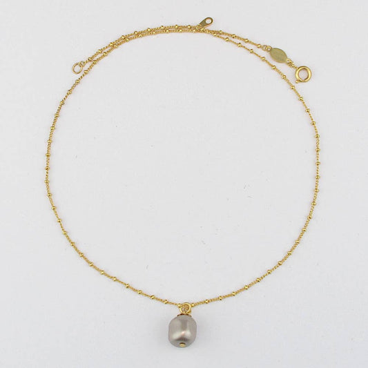 Lady Like Pearl Drop Necklace