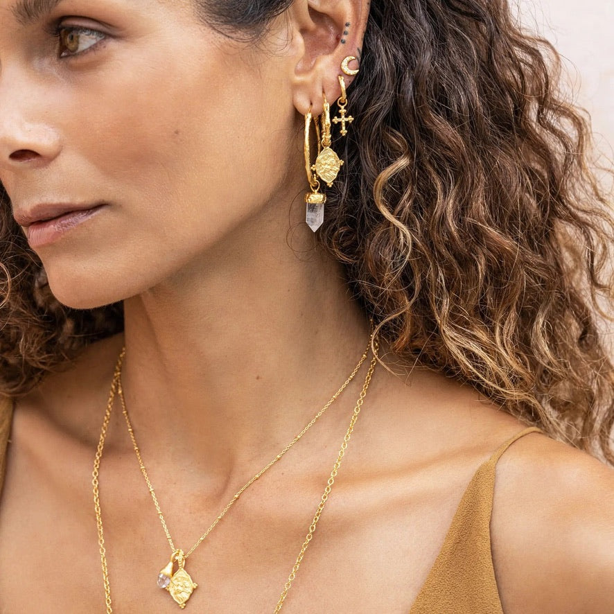 Gentle Devotion Hoop Earring
