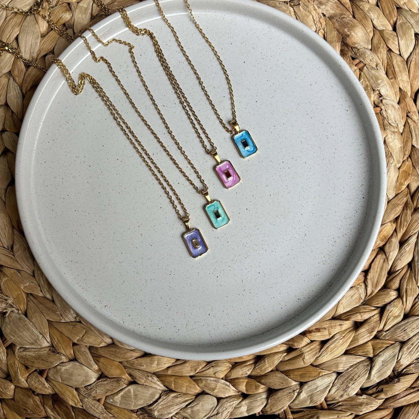 Pastel Gemstone Glow Necklace