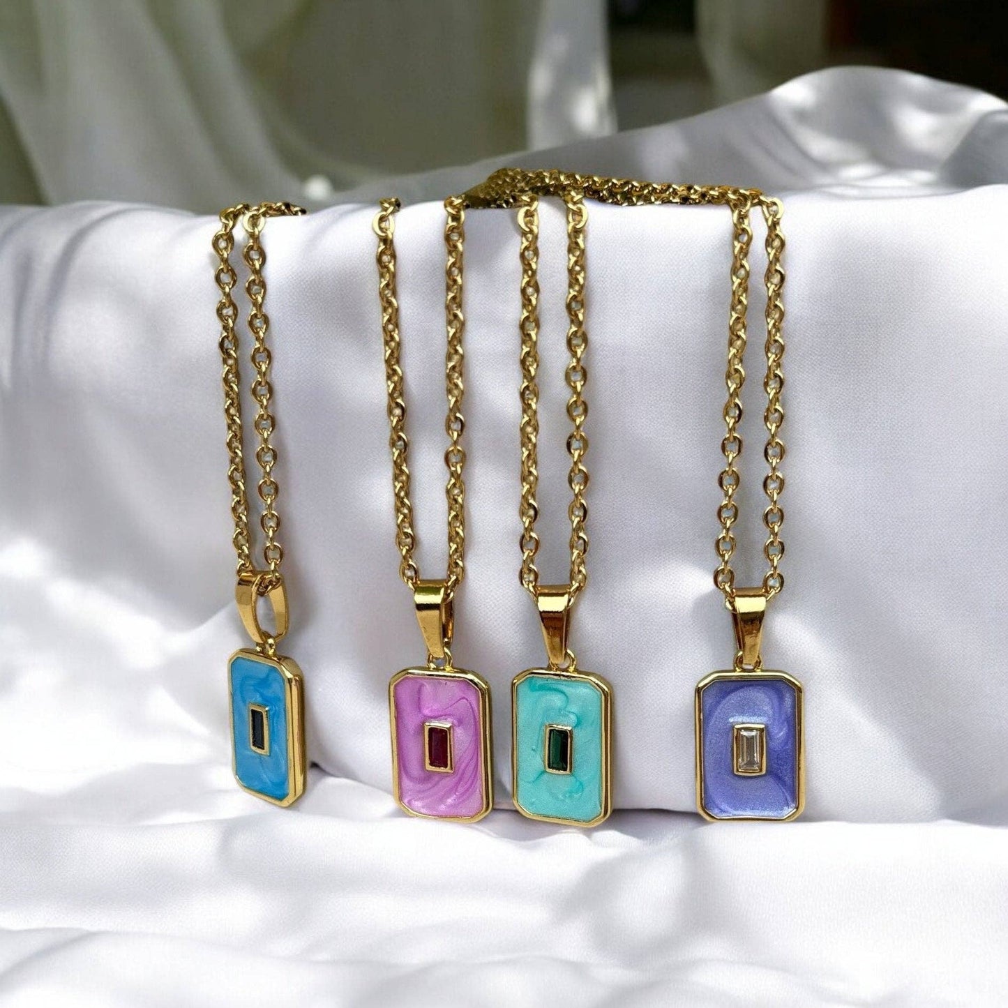 Pastel Gemstone Glow Necklace