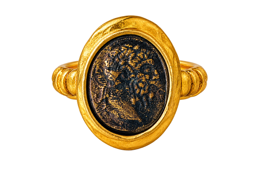 Ancient Coin Statement Ring