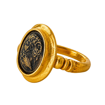 Ancient Coin Statement Ring