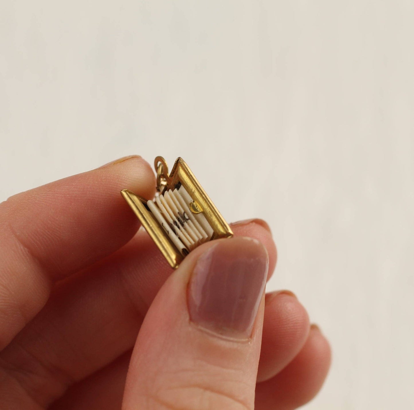 Personalised Engraved Book Locket