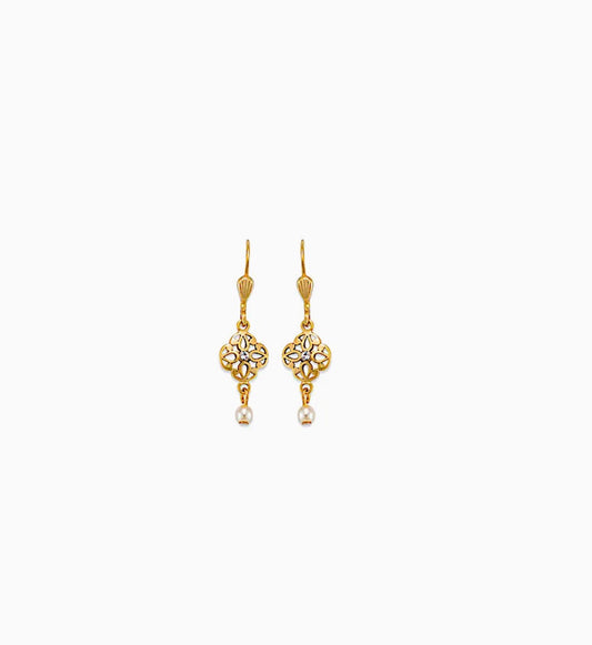 PETITE LOTUS EARRING