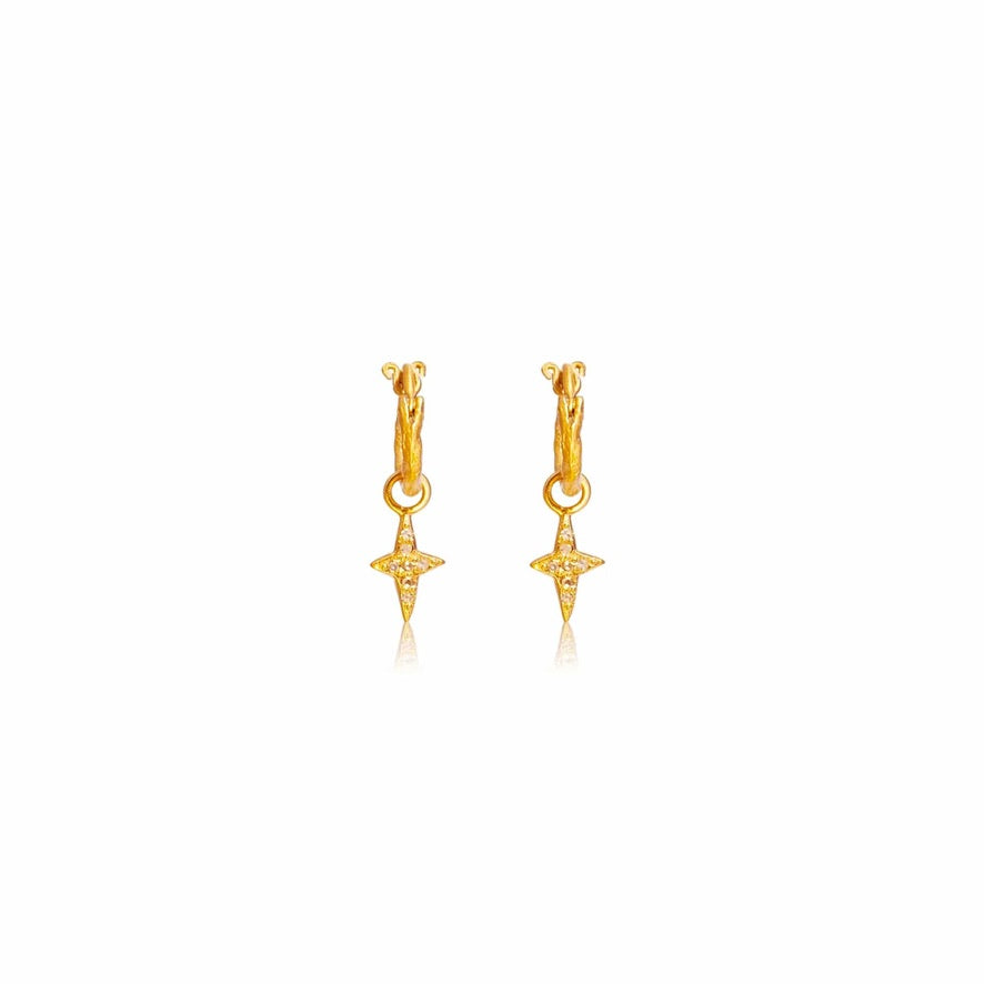 True North Hoop Earrings