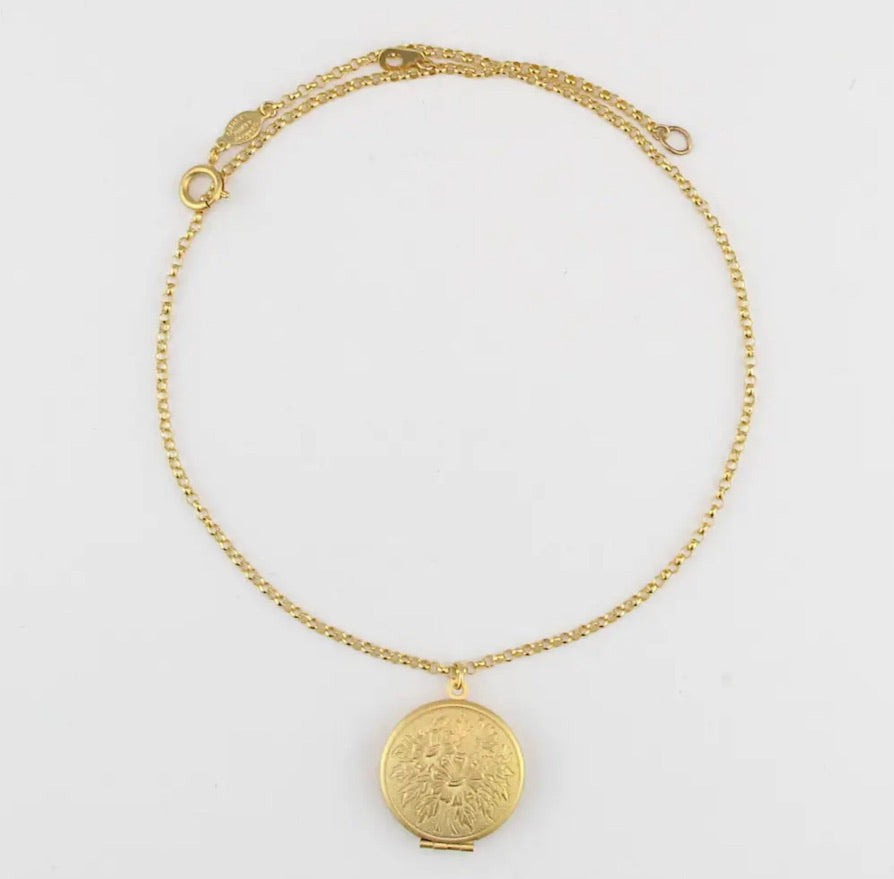 BUTTERCUP LOCKET NECKLACE