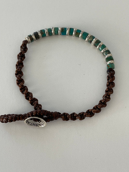 All in a Row turquoise bracelet