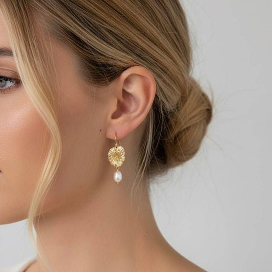 Madeline Pearl Dangle Earrings