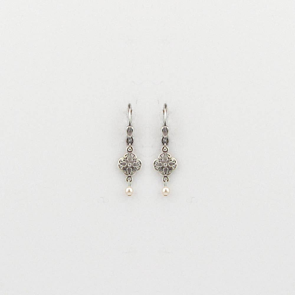 Petite Lotus Earring Silver