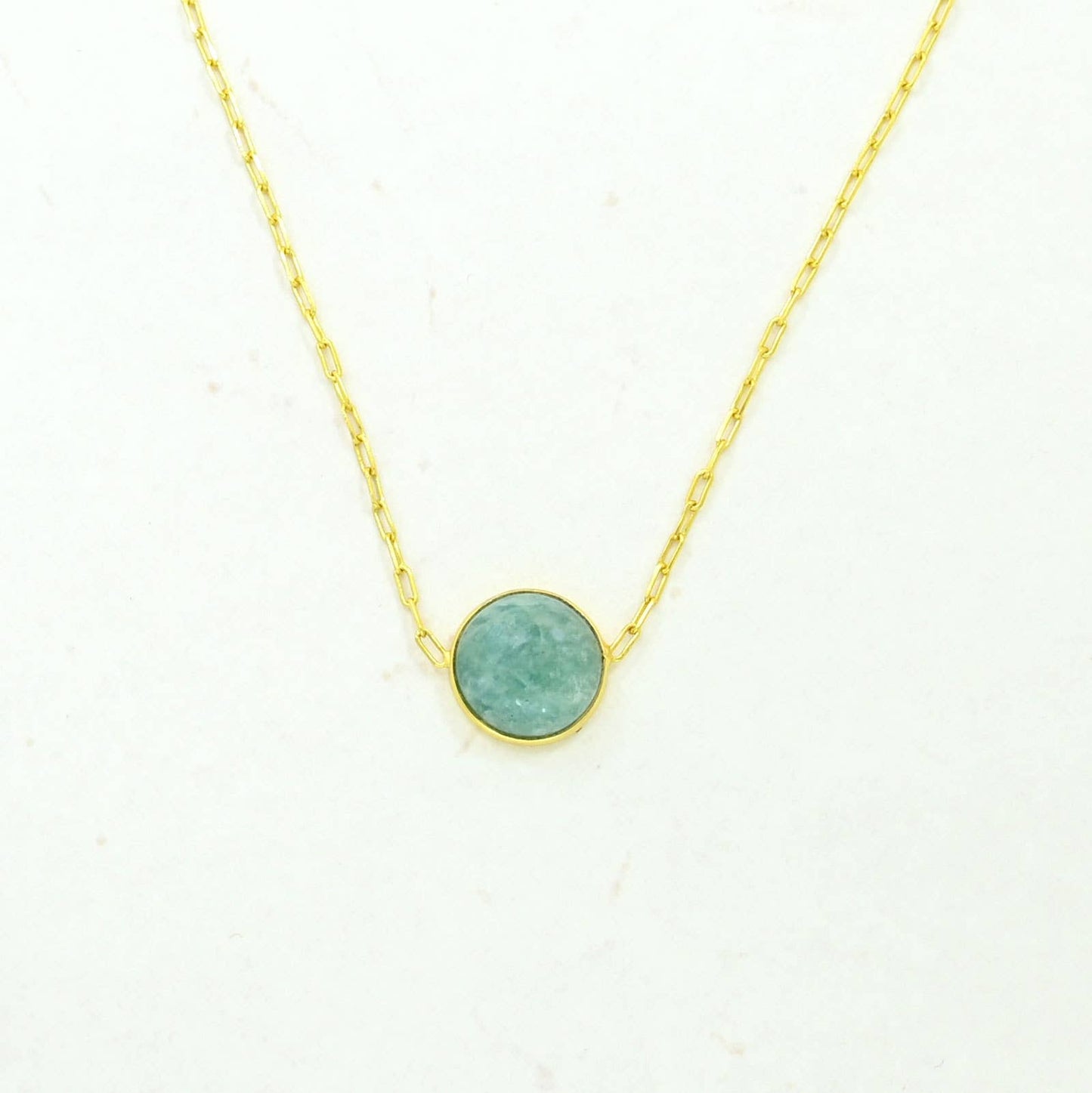 Round Amazonite Necklace