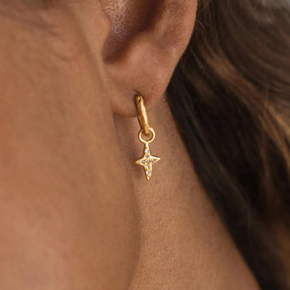 True North Hoop Earrings