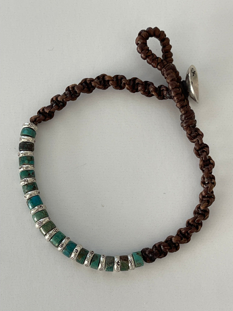 All in a Row turquoise bracelet