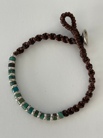 All in a Row turquoise bracelet