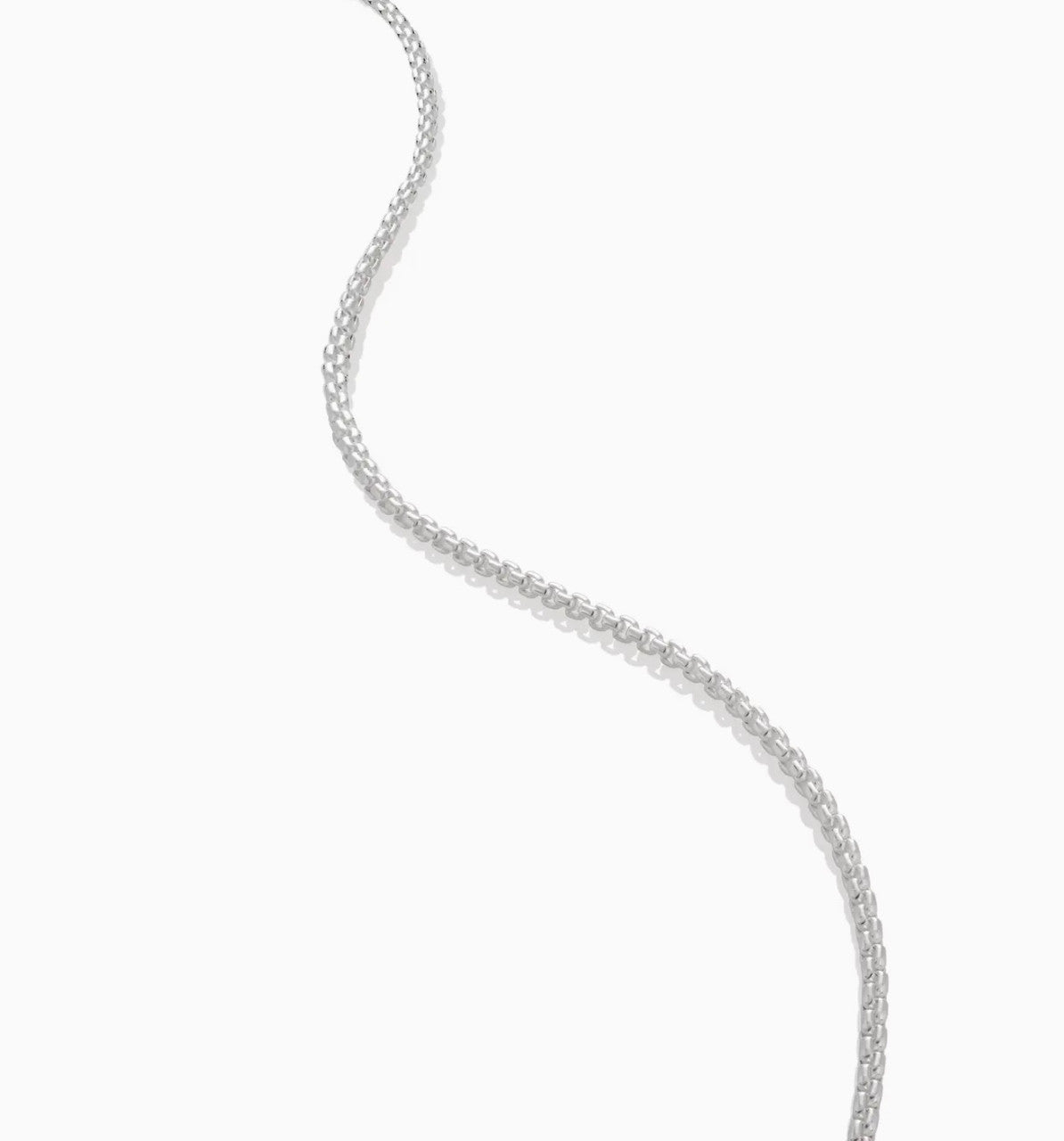 SMALL SUNFLOWER STERLING SILVER WITH XSMALL 20" STERLING SILVER BOX CHAIN