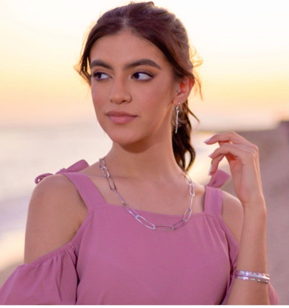 SHORT ELLIPTIC NECKLACE