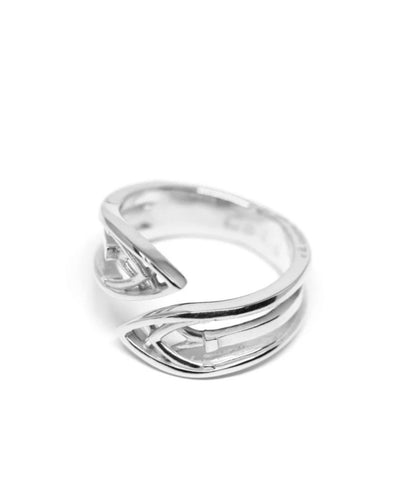Gothic Contrarié Ring Silver