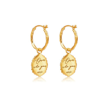 OWN WHO YOU ARE • HOOP EARRINGS
