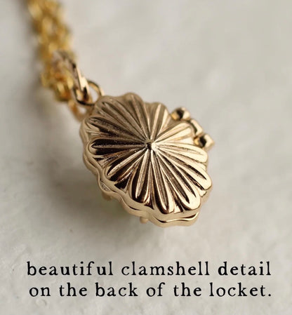 Tiny Moonstone Locket