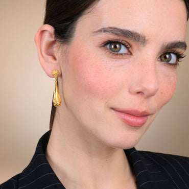 Earrings Fuso in Gold Plated Silver