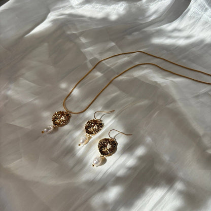 Madeline Pearl Dangle Earrings
