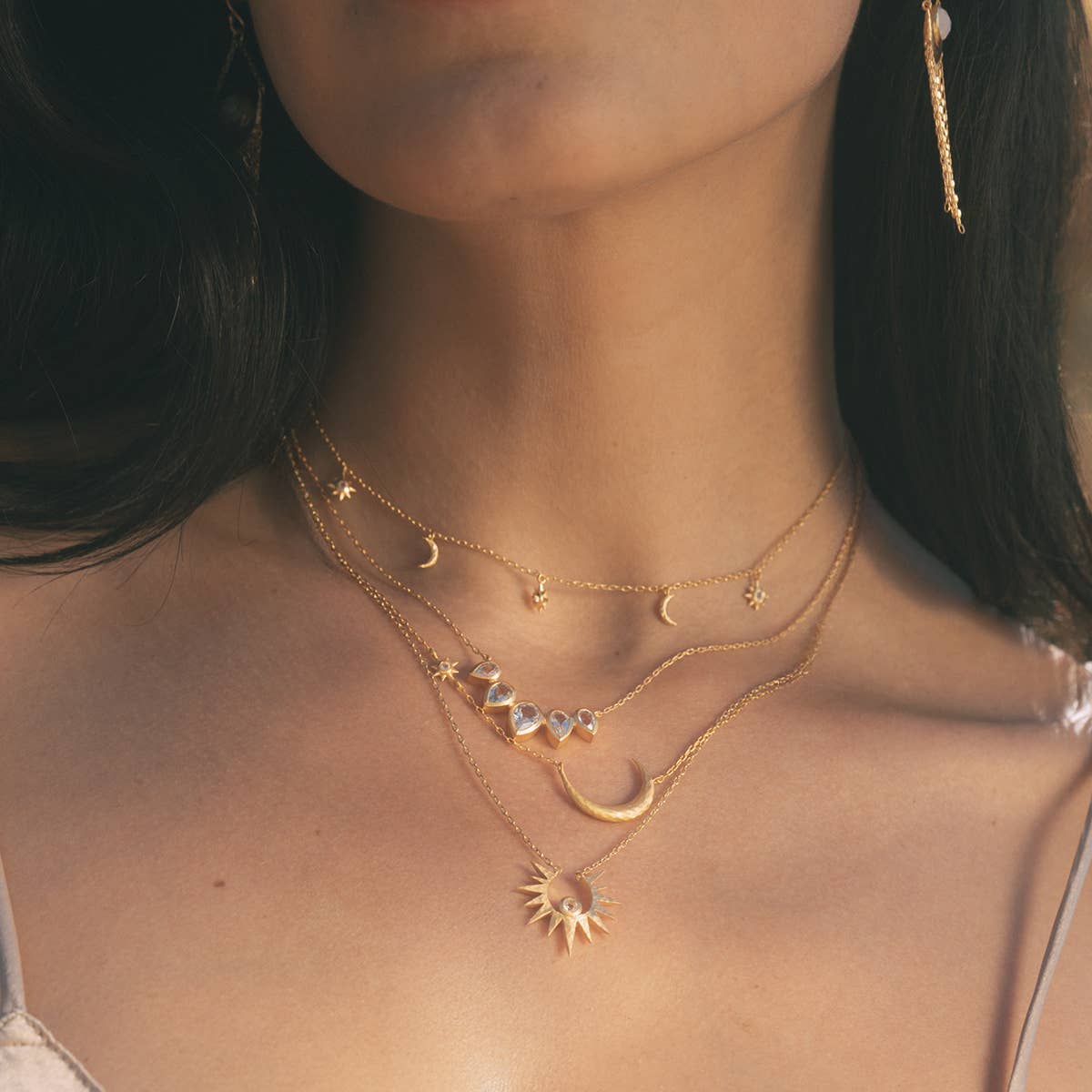 Enchanted Journey Celestial Choker Necklace 14"