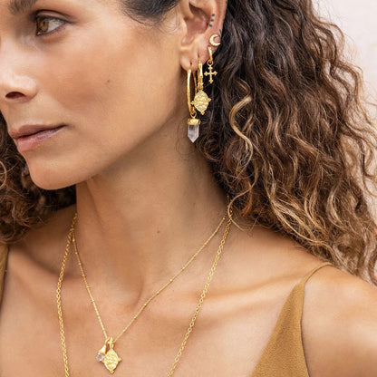 Gentle Devotion Hoop Earring