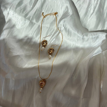 Madeline Pearl Dangle Earrings