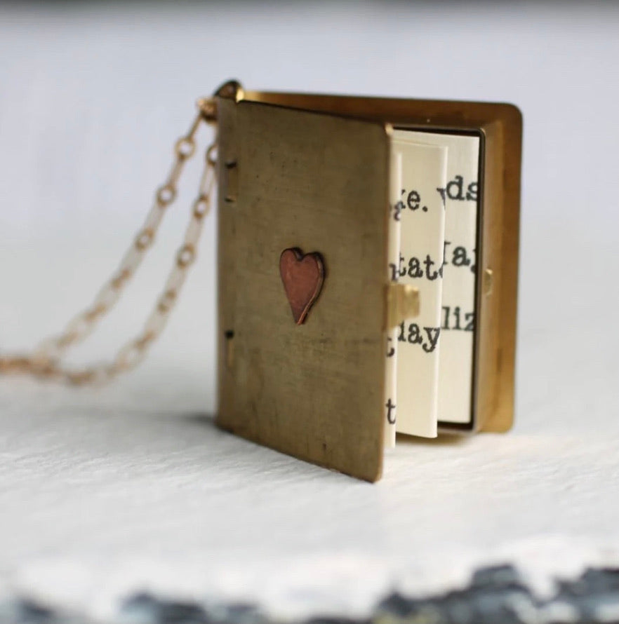 Love Story Book Locket