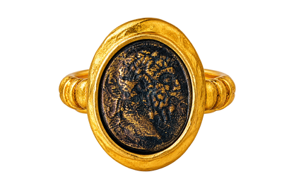 Ancient Coin Statement Ring