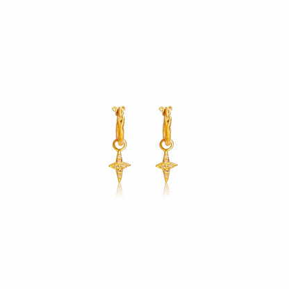 True North Hoop Earrings