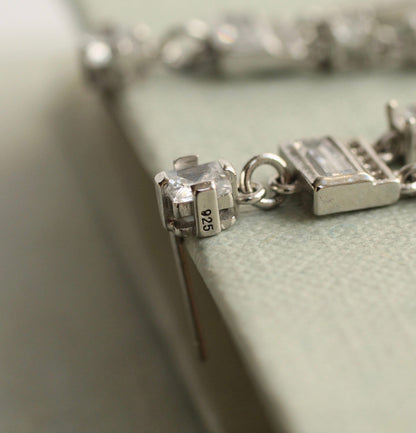 STERLING SILVER ART DECO CHANDELIER EARRINGS