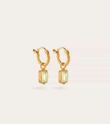 Resting Heart Hoop Earrings