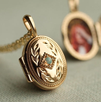 French Oval Vermeil Locket