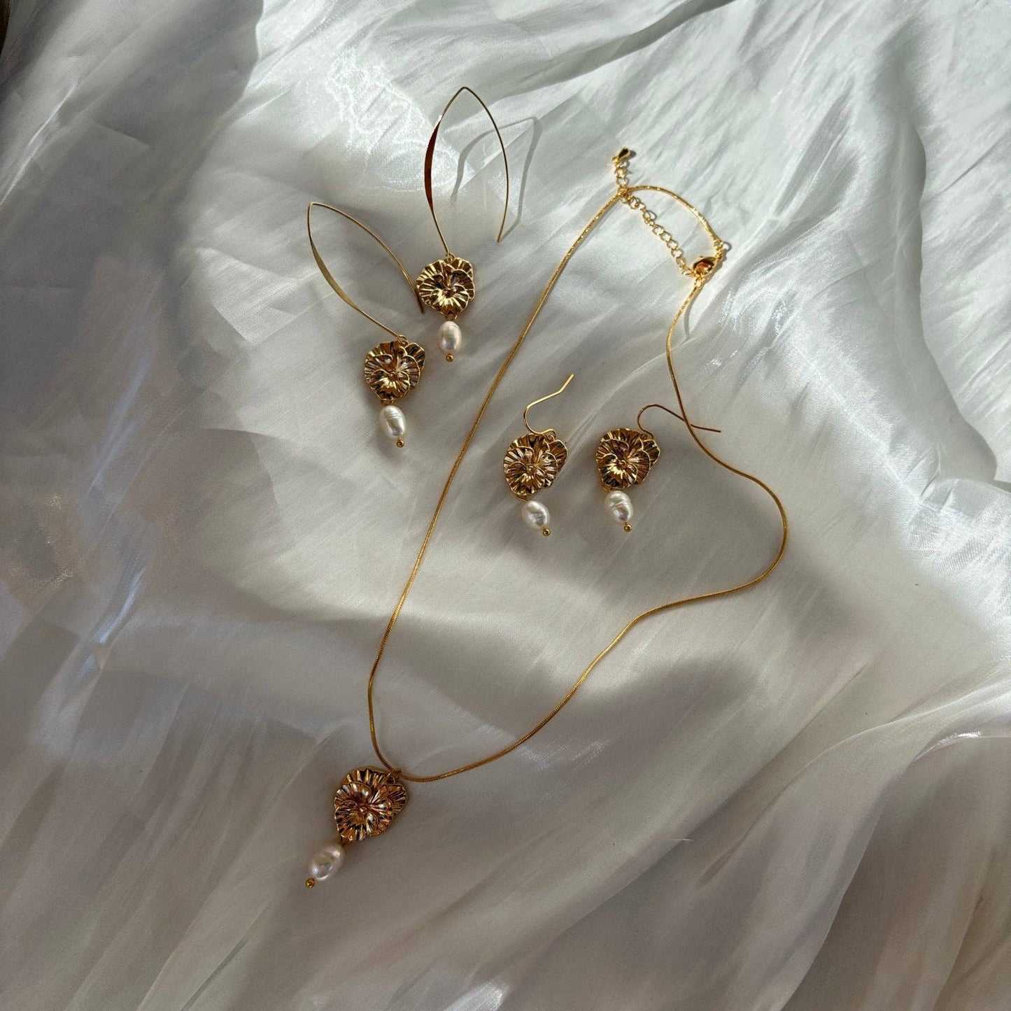 Madeline Pearl Dangle Earrings