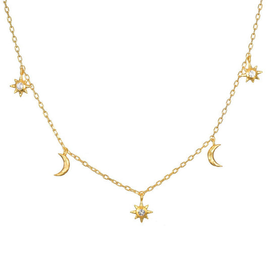 Enchanted Journey Celestial Choker Necklace 14"