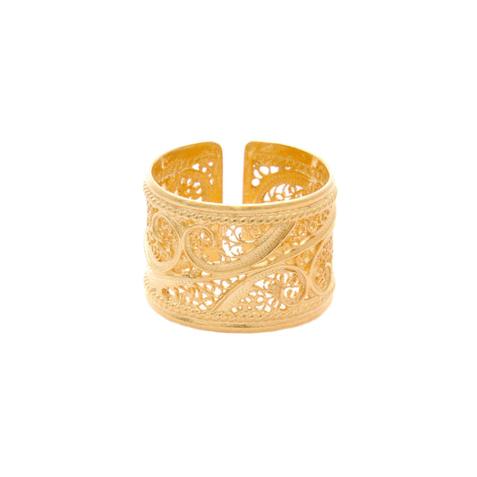 Ring Filigree in Gold Plated Silver