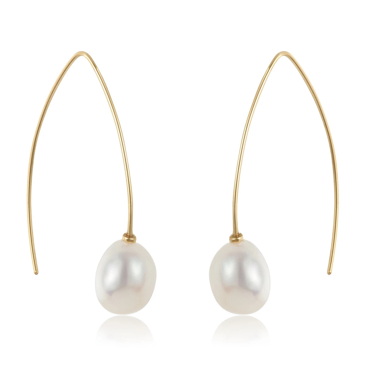 PEARL LOOP EARRINGS